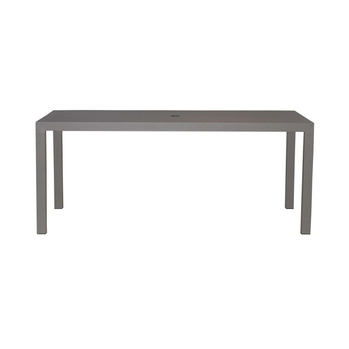 Plantation Key Outdoor Rectangular Leg Table in Granite