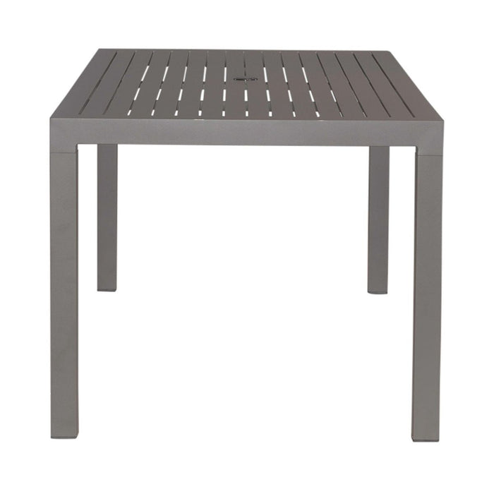 Plantation Key Outdoor Rectangular Leg Table in Granite