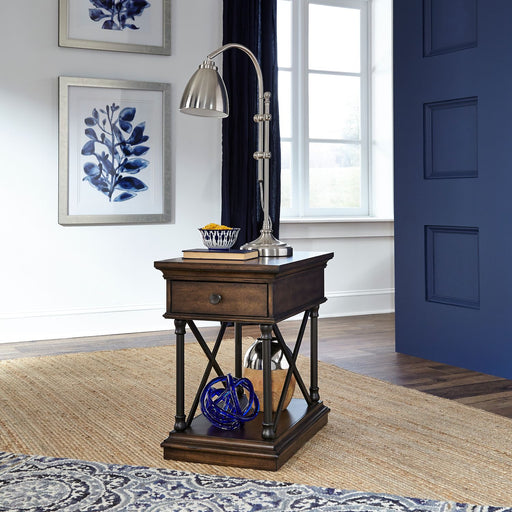 Liberty Furniture Tribeca Chairside Table in Cordovian Brown image