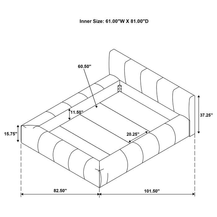 Wilshire Panel Platform Bed