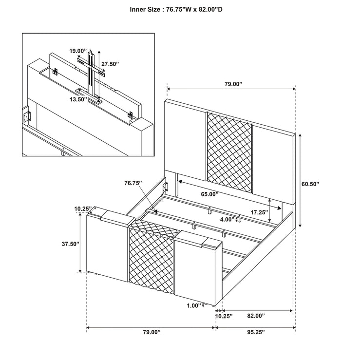 Tara Panel TV Bed