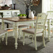 Liberty Furniture Cumberland Creek Rectangular Leg Table in Nutmeg/White image