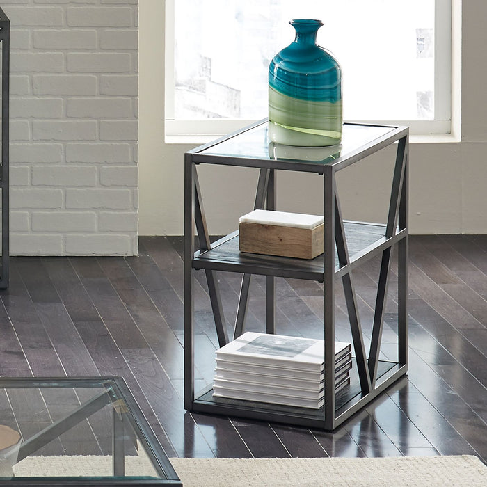 Liberty Furniture Arista Chair Side Table in Cobblestone Brown image