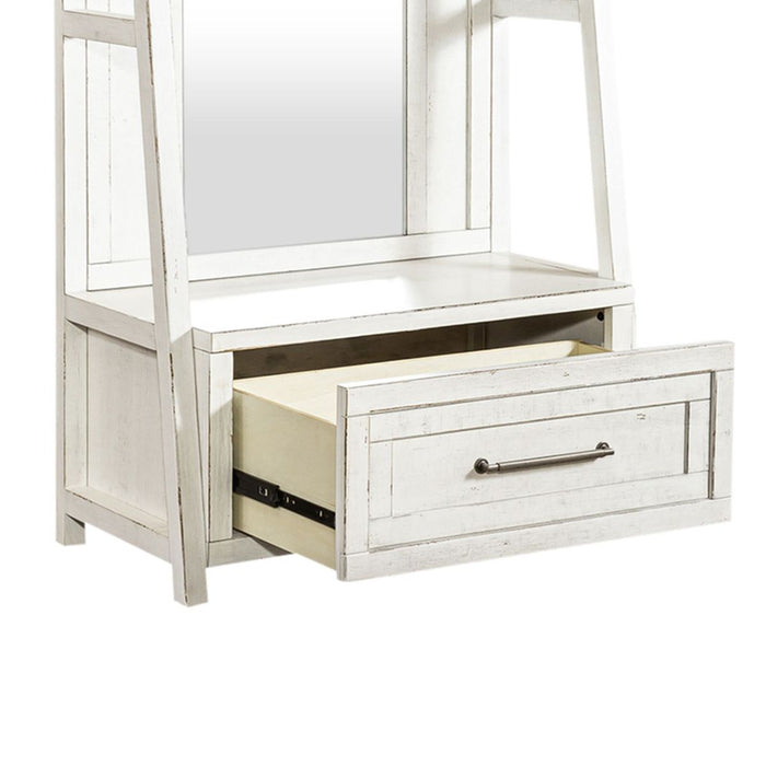 Liberty Furniture Modern Farmhouse Hall Tree in White