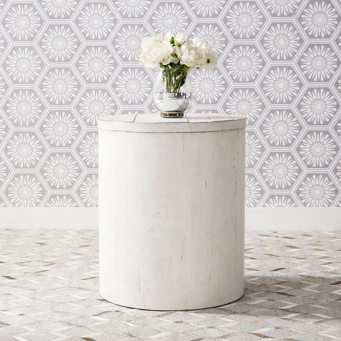 Modern Farmhouse Drum End Table