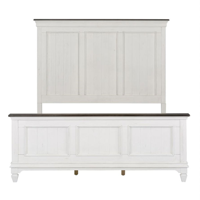 Liberty Furniture Allyson Park King Panel Bed in Wirebrushed White