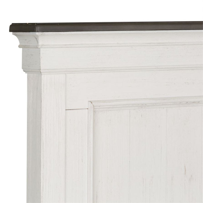 Liberty Furniture Allyson Park Cal King Panel Bed in Wirebrushed White