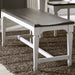 Liberty Furniture Allyson Park Wood Seat Bench in Wirebrushed White image