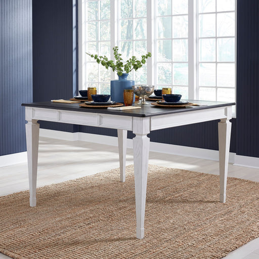 Liberty Furniture Allyson Park Pedestal Counter Height Leg Table in Wirebrushed White image