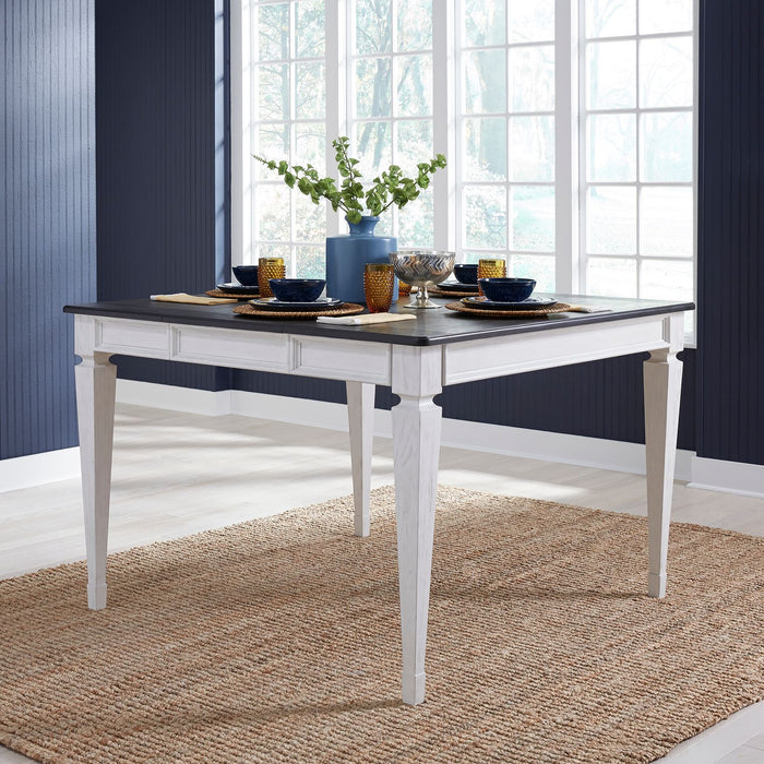 Liberty Furniture Allyson Park Pedestal Counter Height Leg Table in Wirebrushed White image