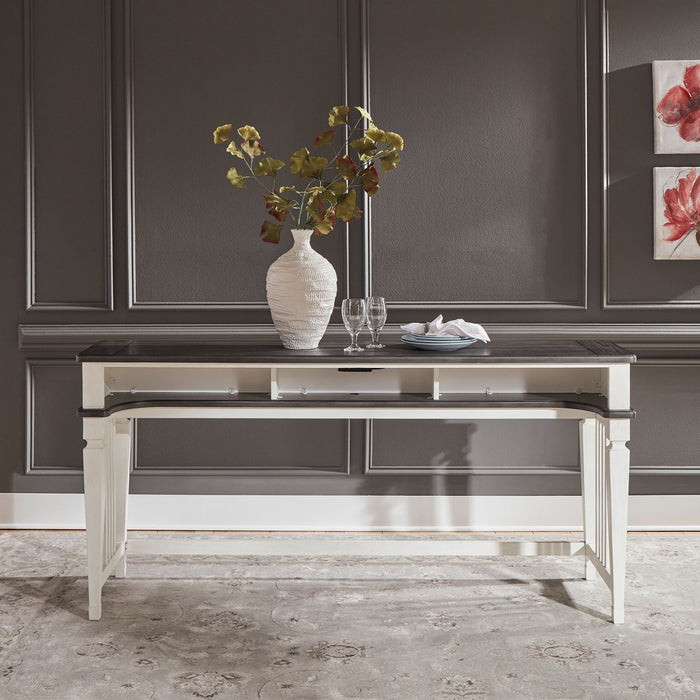 Liberty Allyson Park Console Bar Table in Wirebrushed White image