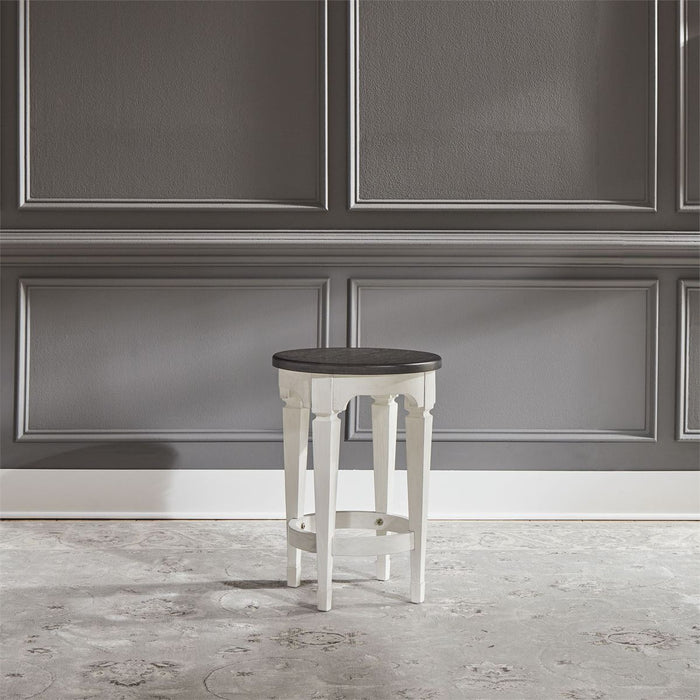 Allyson Park Console Stool in Wirebrushed White