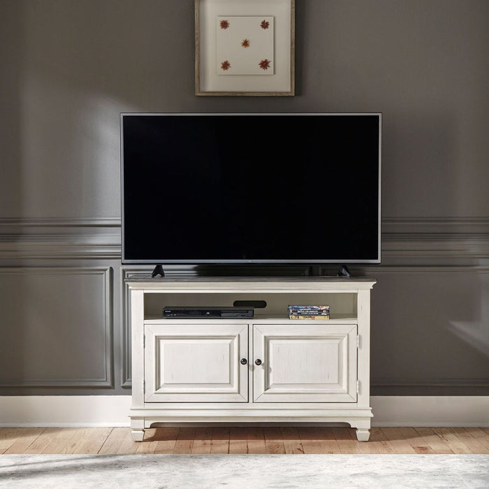 Allyson Park 46 Inch TV Console in Wirebrushed White