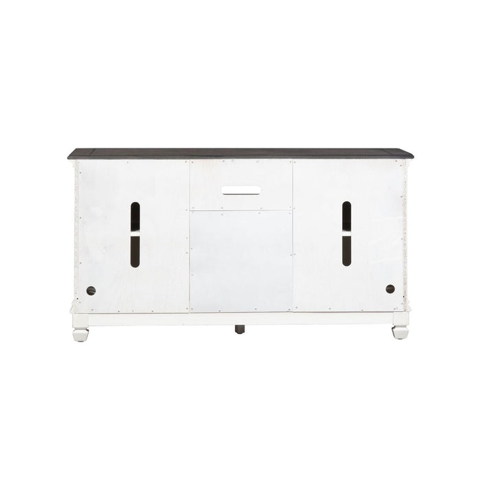 Allyson Park 56 Inch TV Console in Wirebrushed White