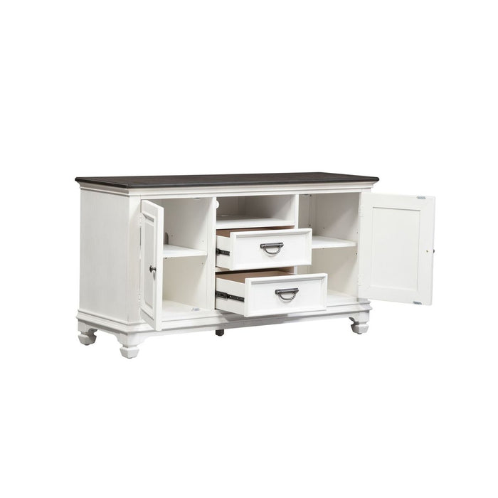 Allyson Park 56 Inch TV Console in Wirebrushed White