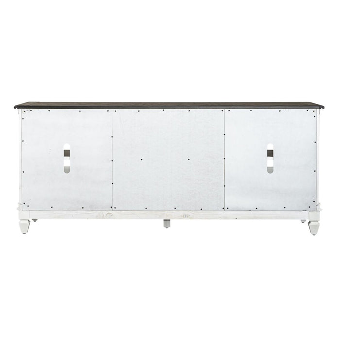 Allyson Park Entertainment TV Stand in Wirebrushed White