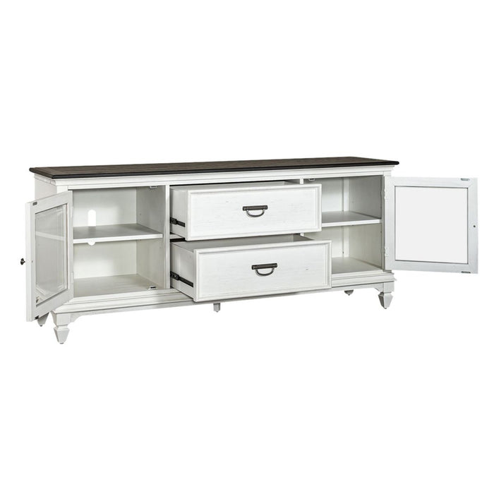 Allyson Park Entertainment TV Stand in Wirebrushed White