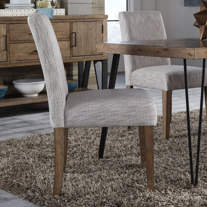 Liberty Furniture Horizons Upholstered Side Chair (RTA) in Rustic Caramel (Set of 2) image