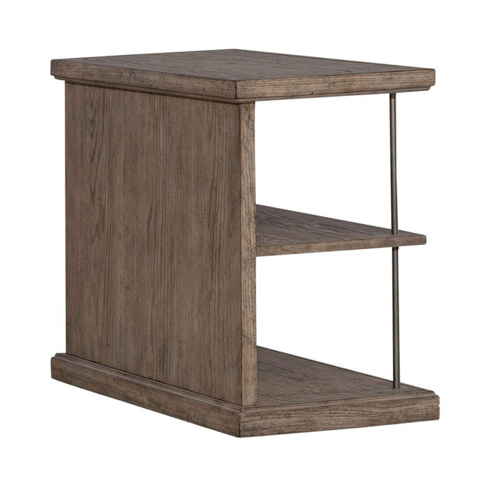City Scape Chair Side Table in White Oak Veneers
