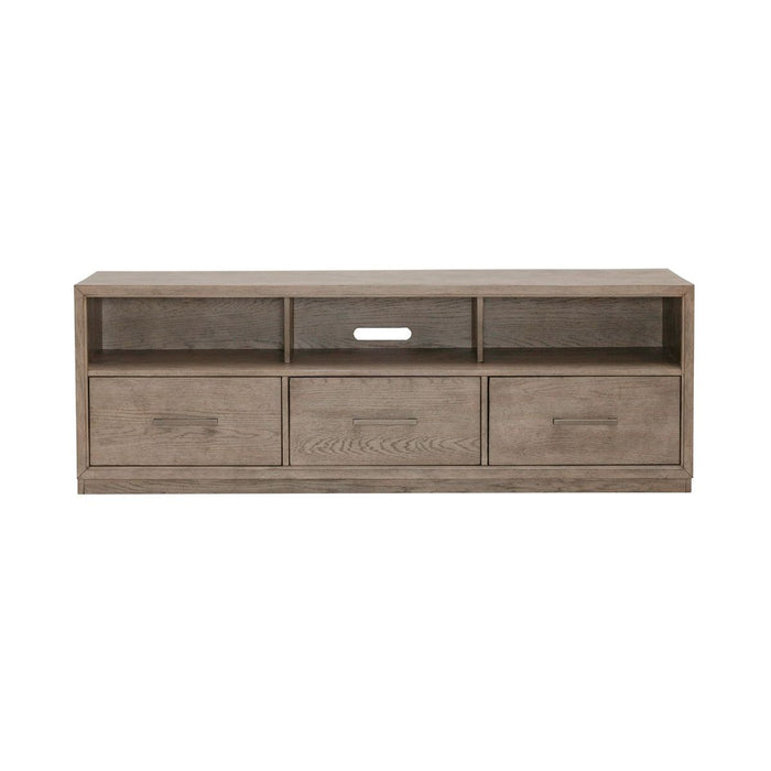 City Scape Entertainment TV Console in Burnished Beige