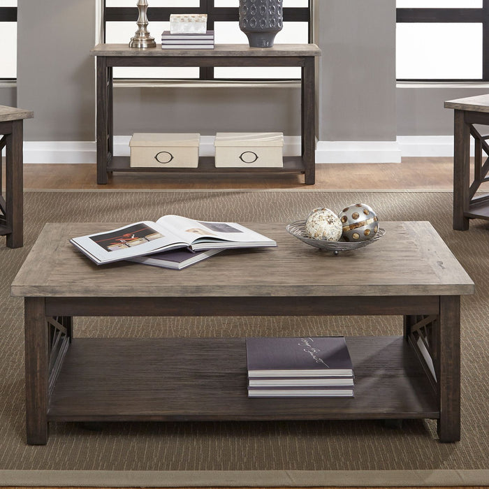 Liberty Heatherbrook Cocktail Table in Charcoal and Ash image