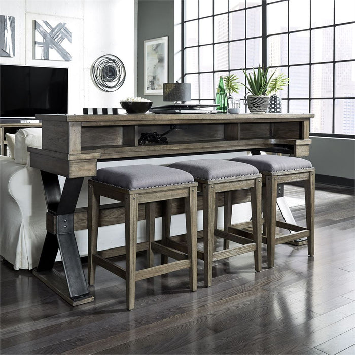 Sonoma Road Console Bar Table in Weathered Beaten Bark