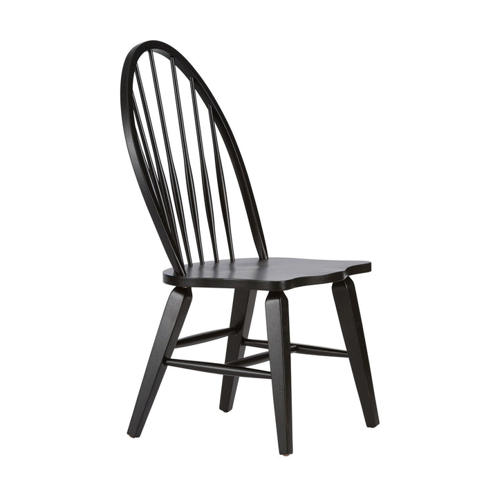 Hearthstone Windsor Back Side Chair in Black (Set of 2)