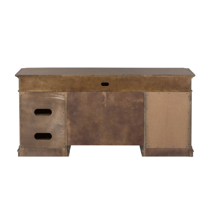Amelia Jr Executive Credenza with Hutch in Antique Toffee