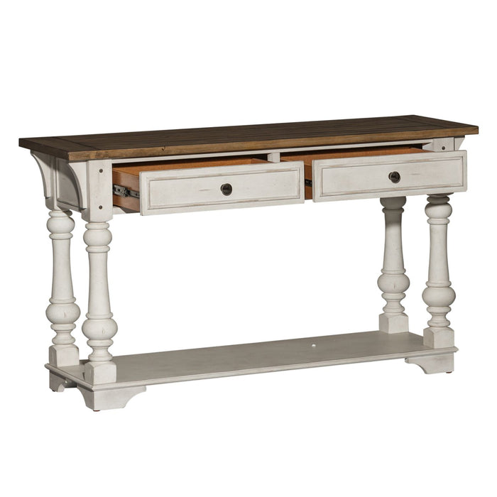 Morgan Creek Sofa Table in Antique White