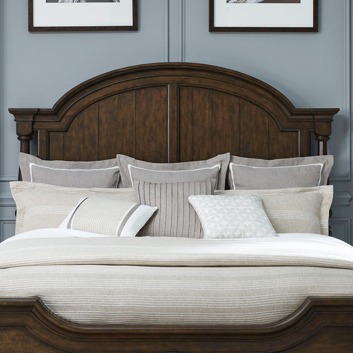 Liberty Furniture Arden Road Queen Arched Poster in Satin Cherry image