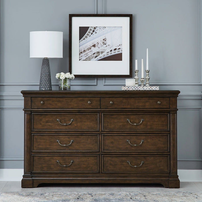 Liberty Furniture Arden Road 8 Drawer Dresser in Satin Cherry image