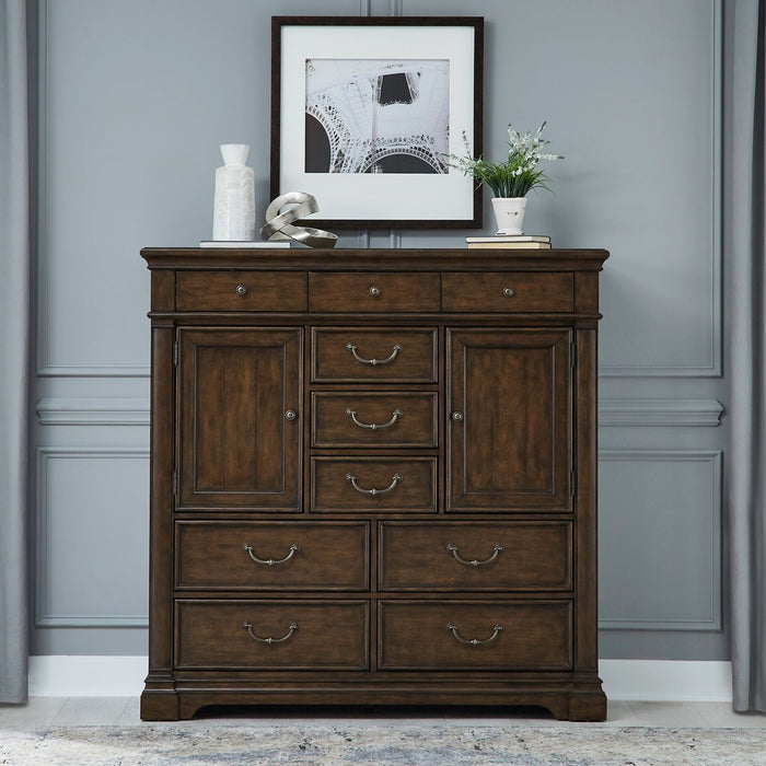 Liberty Furniture Arden Road 2 Door 10 Drawer Chest in Satin Cherry image