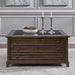 Liberty Furniture Arden Road Square Collector Cocktail Table in Satin Cherry image