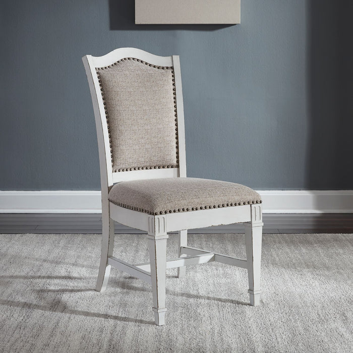 Liberty Furniture Abbey Park Upholstered Side Chair (set of 2) in Antique White image