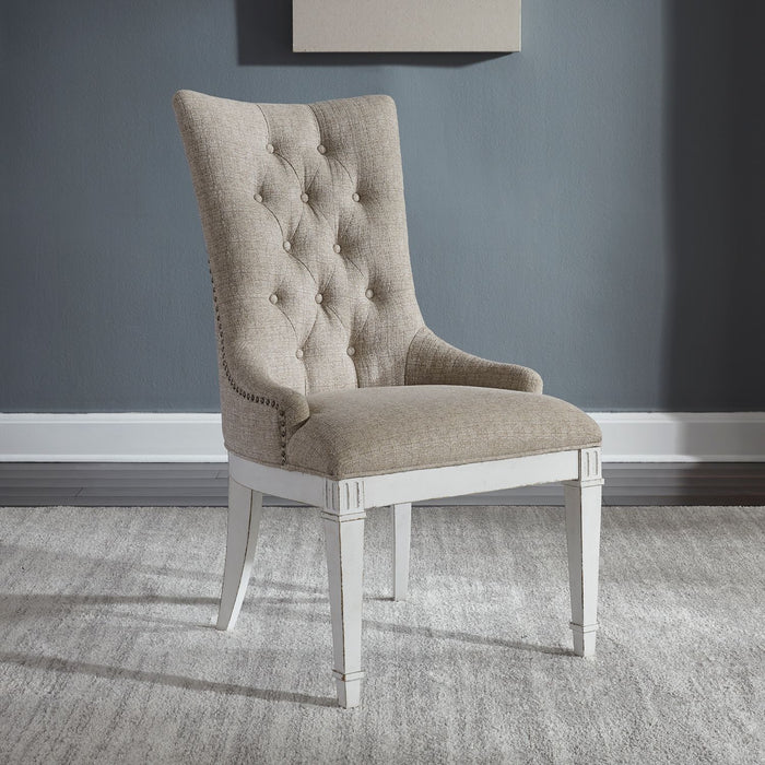 Liberty Furniture Abbey Park Hostess Chair in Antique White (Set of 2) image