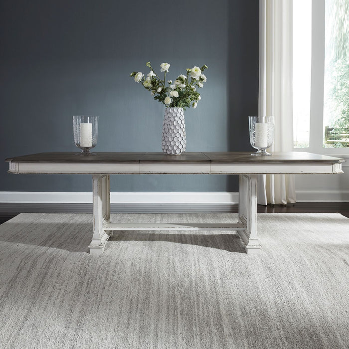 Liberty Furniture Abbey Park Trestle Dining Table in Antique White image