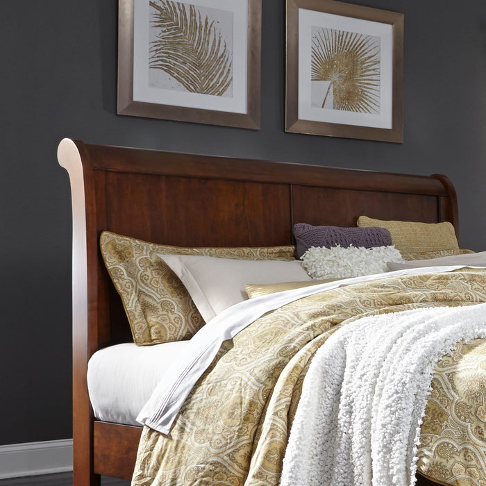Liberty Furniture Rustic Traditions King Sleigh Bed in Rustic Cherry image