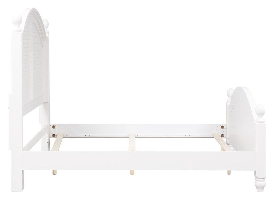Summer House King Poster Bed in Oyster White