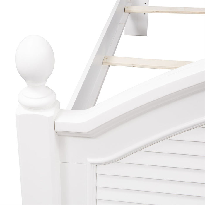 Summer House King Poster Bed in Oyster White
