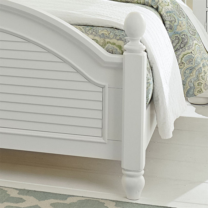 Summer House King Poster Bed in Oyster White