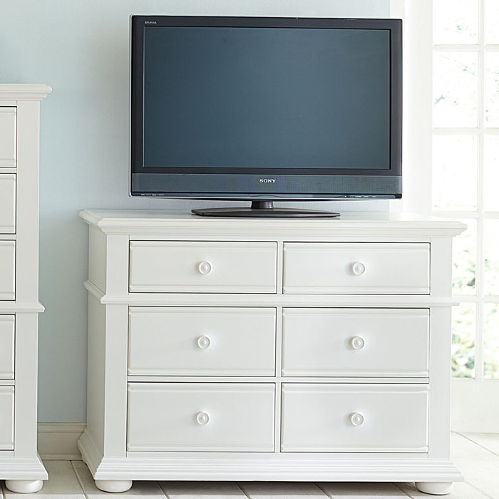 Liberty Furniture Summer House Media Chest in Oyster White image