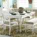 Liberty Furniture Summer House Rectangular Leg Table in Oyster White image