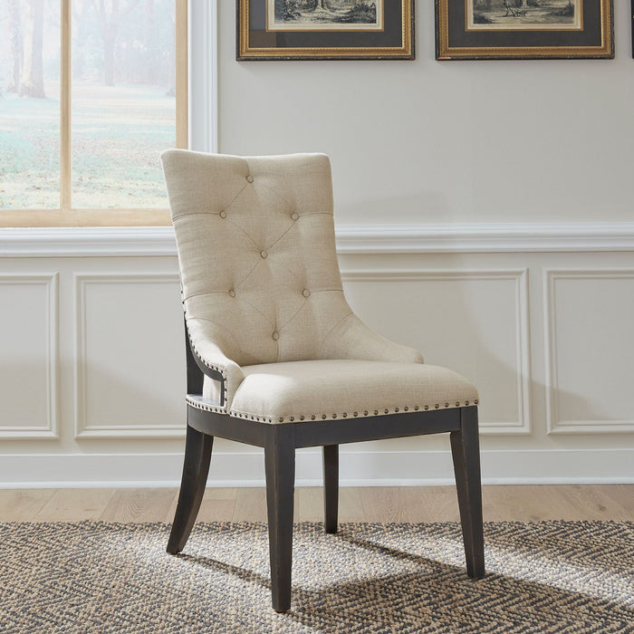 Liberty Furniture Americana Farmhouse Uph Shelter Side Chair (Set of 2) in Black image