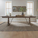 Liberty Furniture Americana Farmhouse Trestle Table in Dusty Taupe & Black image