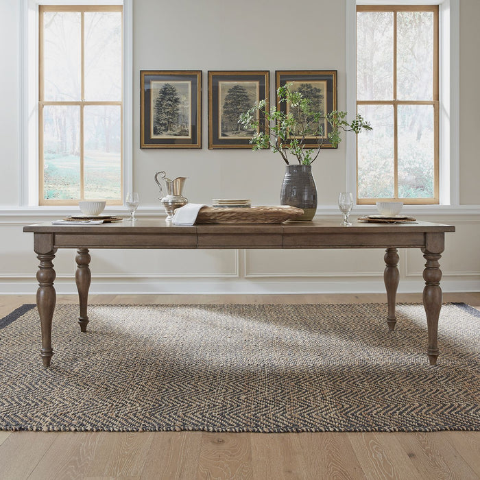 Liberty Furniture Americana Farmhouse Rectangular Leg Table in Dusty Taupe & Black image