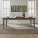 Liberty Furniture Americana Farmhouse Rectangular Leg Table in Dusty Taupe & Black image