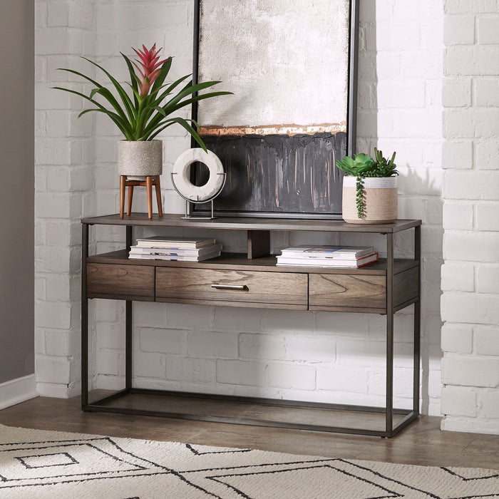 Liberty Furniture Jamestown Sofa Table in Brown image