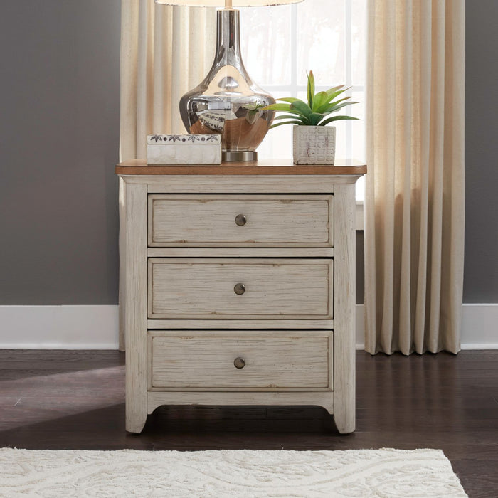 Liberty Furniture Farmhouse Reimagined Drawer Nightstand in Antique White image