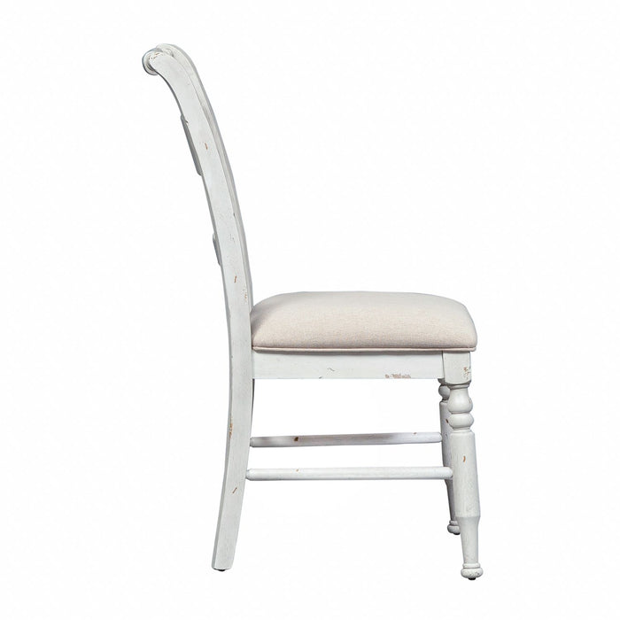 Whitney Slat Back Side Chair (Set of 2) in Weathered Gray