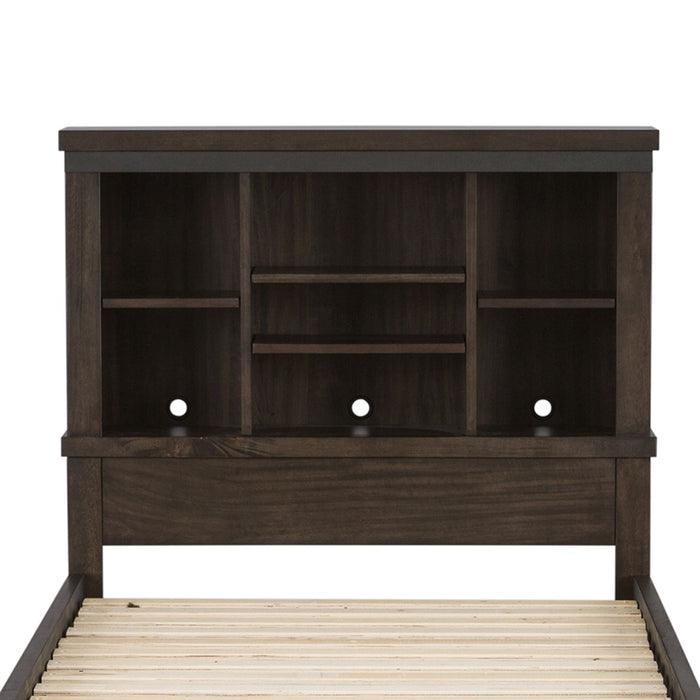 Thornwood Hills Twin Bookcase Bed in Rock Beaten Gray